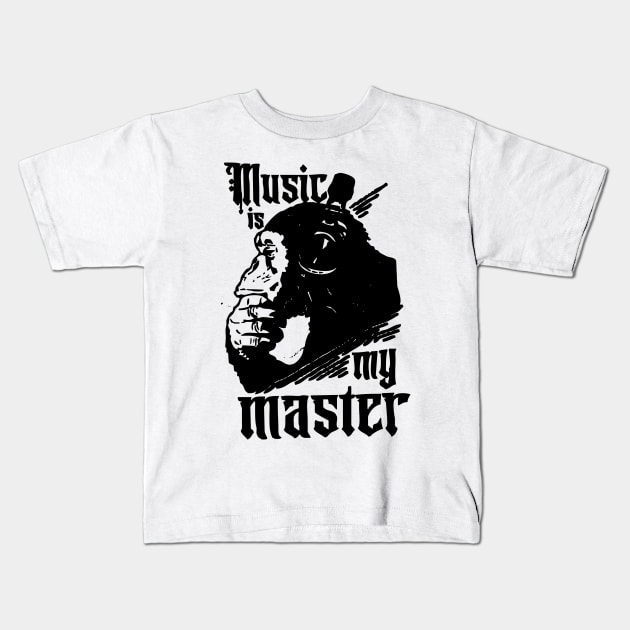 music is my master Kids T-Shirt by the.happynista